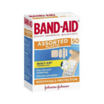 Band-Aid Plastic Strips Assorted Shapes 50 Pack