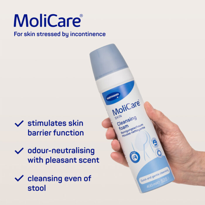 MoliCare Skin Cleansing foam 400ml - Image 2