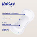 MoliCare Premium Lady Pad  3 Drop - One size fits all 33x13.2cm Woman 504ml - Image 2