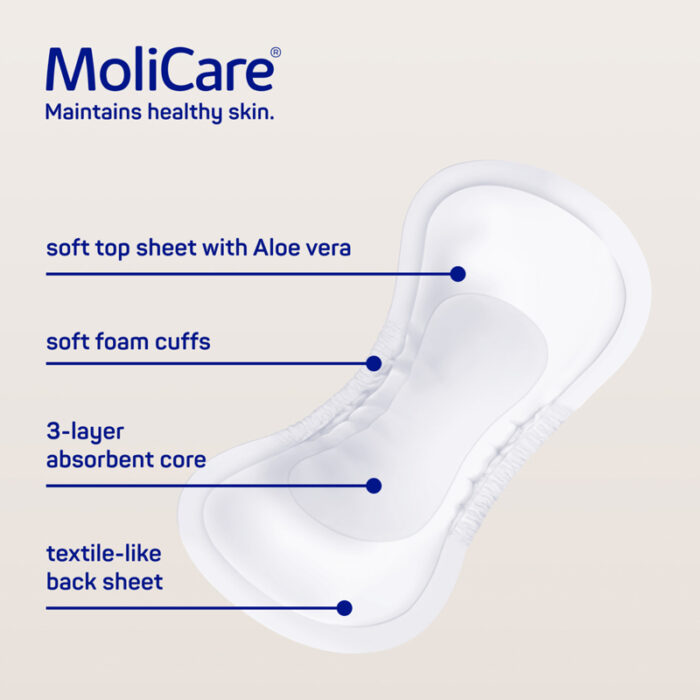 MoliCare Premium Lady Pad  3 Drop - One size fits all 33x13.2cm Woman 504ml - Image 2