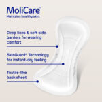 MoliCare Premium Lady Pad  4 Drop - One size fits all 40x16.2cm Woman 782ml - Image 2