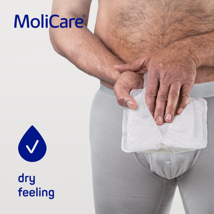 MoliCare Premium Men Pad 5 Drops - One size fits all 34.5x18cm Men 852ml - Image 3