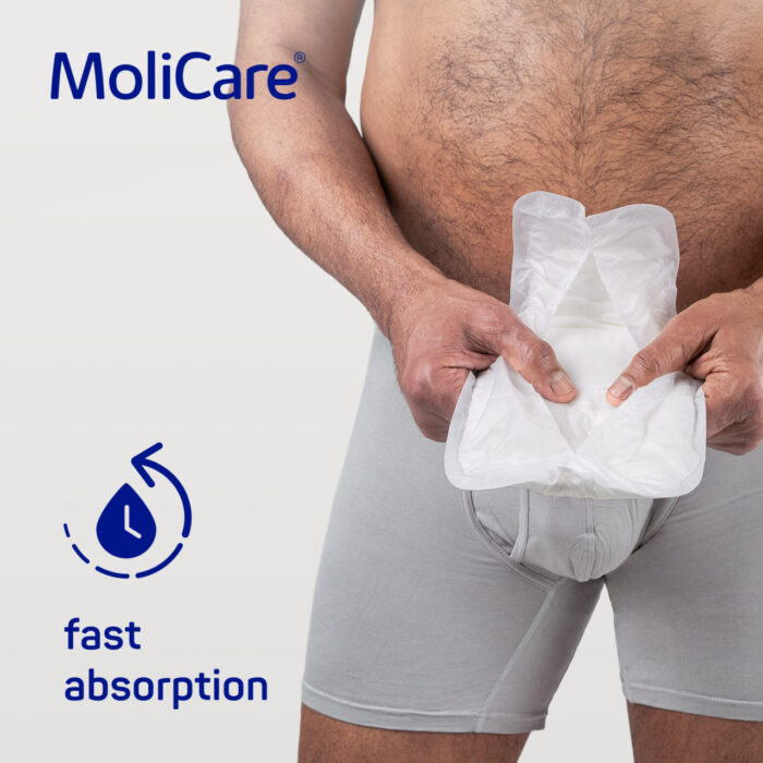 MoliCare Premium Men Pad 5 Drops - One size fits all 34.5x18cm Men 852ml - Image 4
