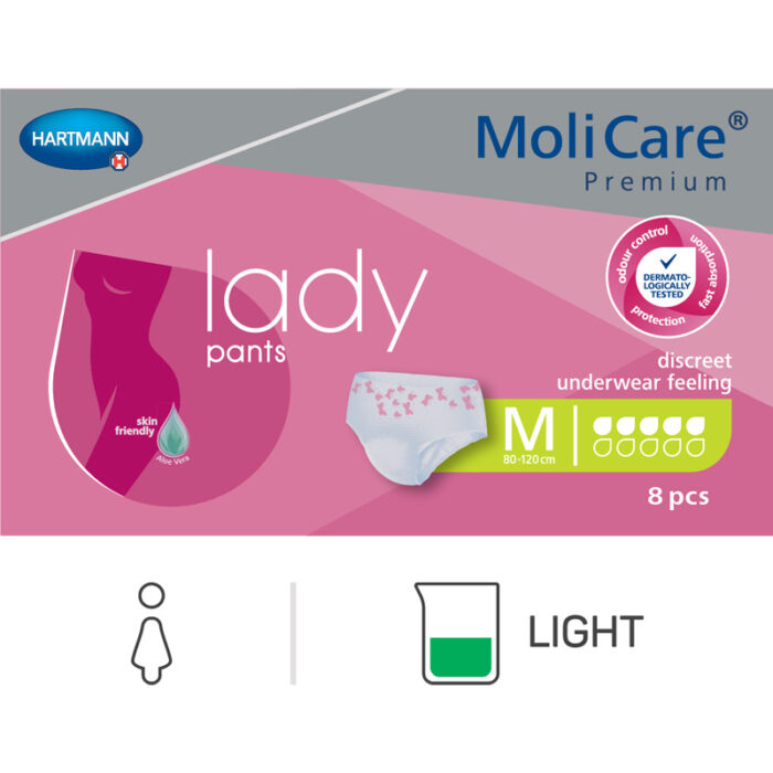 MoliCare Premium Lady Pants 5 Drops - Medium 80-120cm Woman 843ml - Image 4