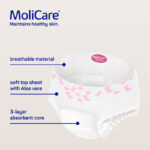 MoliCare Premium Lady Pants 5 Drops -Large 100-150cm Woman 844ml - Image 2