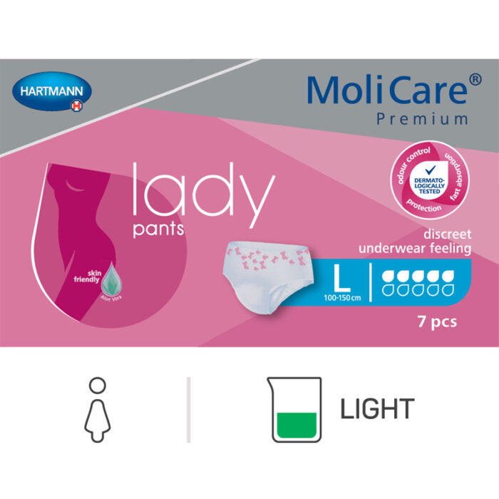 MoliCare Premium Lady Pants 5 Drops -Large 100-150cm Woman 844ml - Image 5