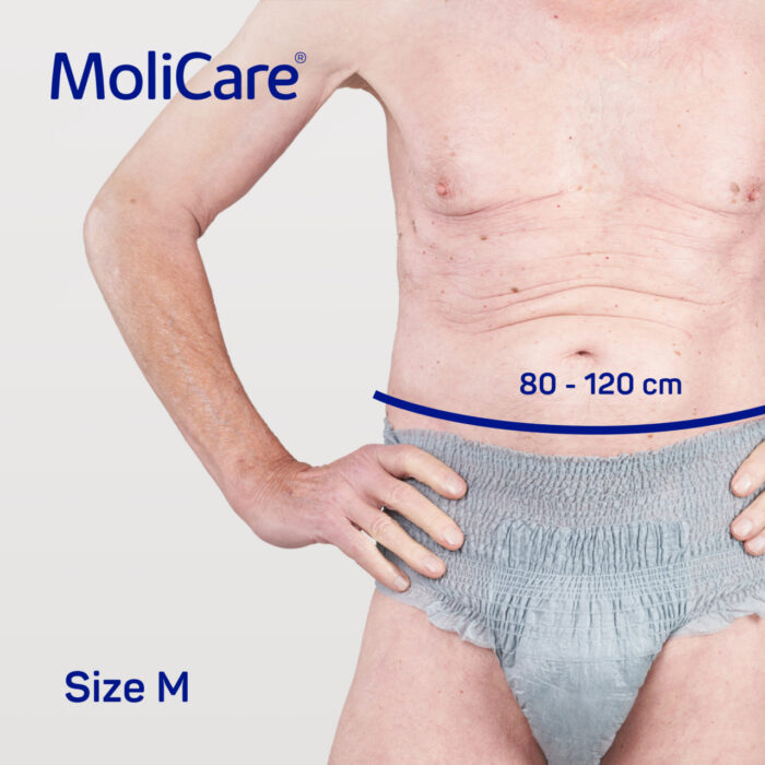 MoliCare Premium Men Pants 5 Drops - Medium 80-120cm Men 974ml - Image 5