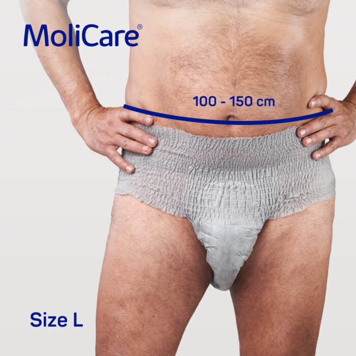 MoliCare Premium Men Pants 7 Drops - Large 100-150cm Men 1412ml - Image 4