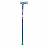 Livingstone Walking Stick or Cane, Foldable, Adjustable, 89-92cm Height, Aluminium, Black, Each